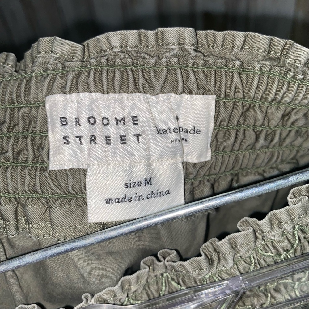 Kate Spade Broome Street Embroidered Poplin Skirt - Picture 5 of 5